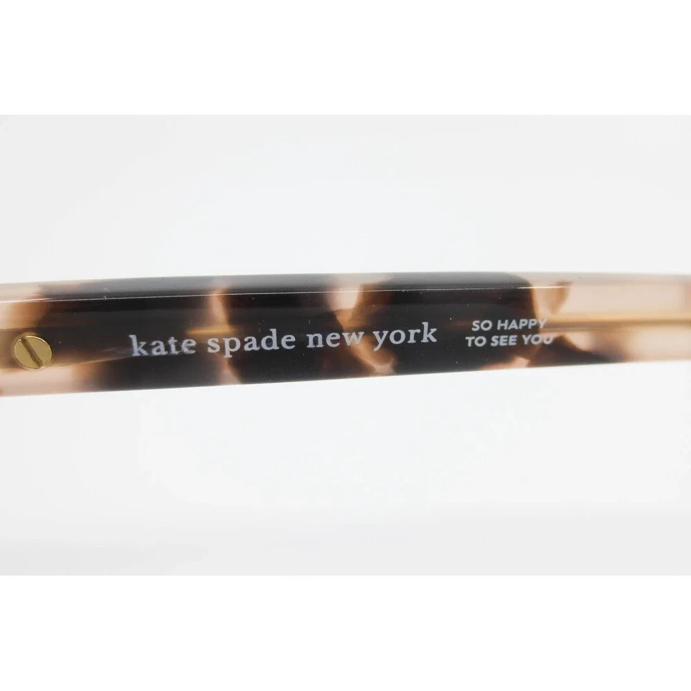 Kate Spade Calley HT8 Peach Clear Tortoise Cat Eye Eyeglass Frames 52-15-140